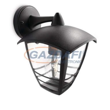 PHILIPS Creek 153813016 fali lámpa, 1x60W 230V E27, fekete