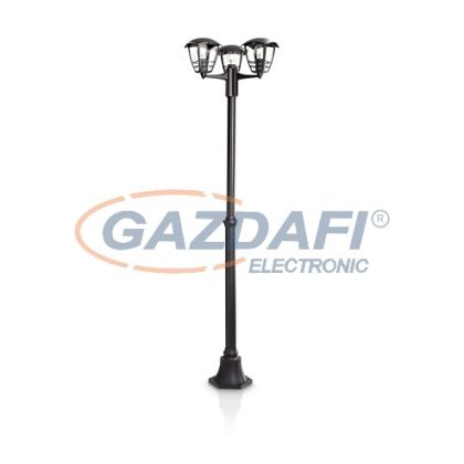   PHILIPS Creek 153853016 oszlopos lámpa, 3x60W 230V E27, fekete