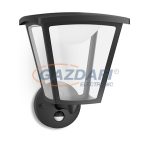  PHILIPS Cottage 154883016 LED mozgásérzékelő fali lámpa, 1x4.5W 230V 430Lm, fekete