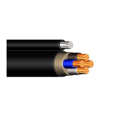   YMT 3x2,5mm2 Cable with support wire, PVC RE 300 / 500V black