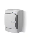 ELEKTRO-PLAST 1601-00 "Galant" falon kívüli, UV álló elosztó, IP65, 4 modul, szürke, szürke ajtóval ELEKTRO-PLAST 1601-00 "Galant" falon kívüli, UV álló elosztó, IP65, 4 modul, szürke, szürke ajtóval