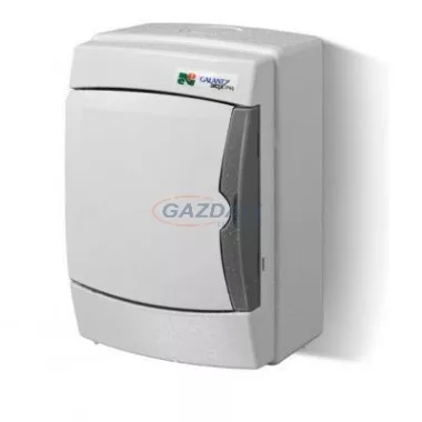 ELEKTRO-PLAST 1601-00 "Galant" falon kívüli, UV álló elosztó, IP65, 4 modul, szürke, szürke ajtóval ELEKTRO-PLAST 1601-00 "Galant" falon kívüli, UV álló elosztó, IP65, 4 modul, szürke, szürke ajtóval