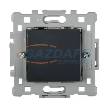 ELMARK "Splendor" süllyesztett egypólusú kapcsoló, sötétszürke