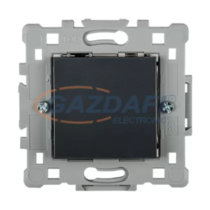   ELMARK "Splendor" süllyesztett egypólusú kapcsoló, sötétszürke