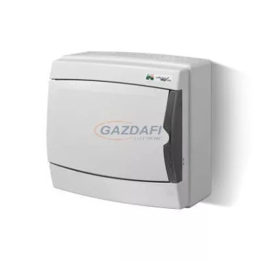 Cutie de distribuție ELEKTRO-PLAST 1602-00 "Galant", rezistent la radiații UV, IP65, 8 module, ușă gri, gri