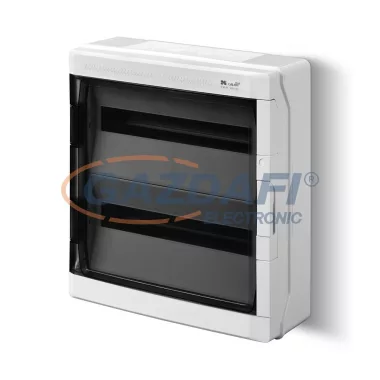 ELEKTRO-PLAST 1606-01 "Galant" falon kívüli, UV álló elosztó, IP65, 36 modul, 2x18 ELEKTRO-PLAST 1606-01 "Galant" falon kívüli, UV álló elosztó, IP65, 36 modul, 2x18