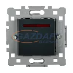   ELMARK "Splendor" süllyesztett jelzfényes egypólusú kapcsoló, sötétszürke