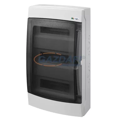 ELEKTRO-PLAST 1607-01 "Galant" falon kívüli, UV álló elosztó, IP65, 42 modul, 3x14 ELEKTRO-PLAST 1607-01 "Galant" falon kívüli, UV álló elosztó, IP65, 42 modul, 3x14