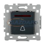   ELMARK "Splendor" süllyesztett nyomókapcsoló csengjellel, sötétszürke