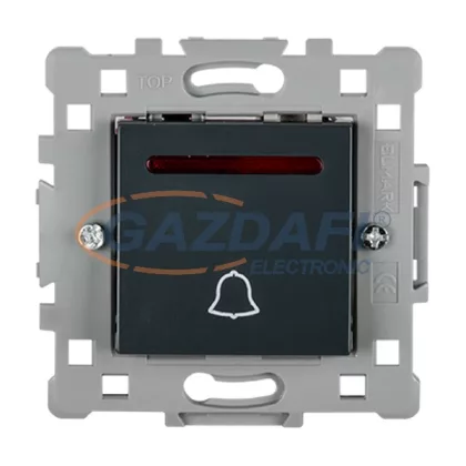   ELMARK "Splendor" süllyesztett nyomókapcsoló csengjellel, sötétszürke