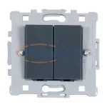   ELMARK "Splendor" süllyesztett csillárkapcsoló, sötétszürke