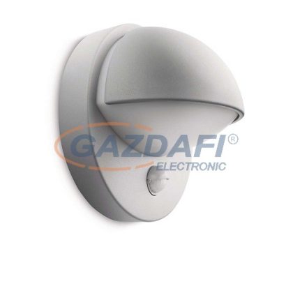   PHILIPS June 162468716 mozgásérzékelő fali lámpa, 1x12W 230V E27 741Lm, szürke