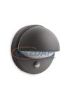 PHILIPS June 162469316 mozgásérzékelő fali lámpa, 1x12W 230V E27 741Lm, antracit