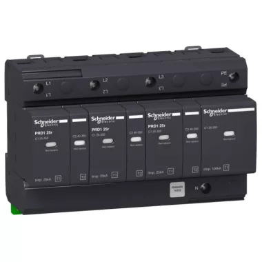 SCHNEIDER 16332 Acti9 PRD1 surge arrester, 25r, 3P-N