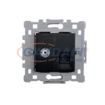   ELMARK "Splendor" süllyesztett TV+informatikai csatlakozóaljzat RJ45, sötétszürke