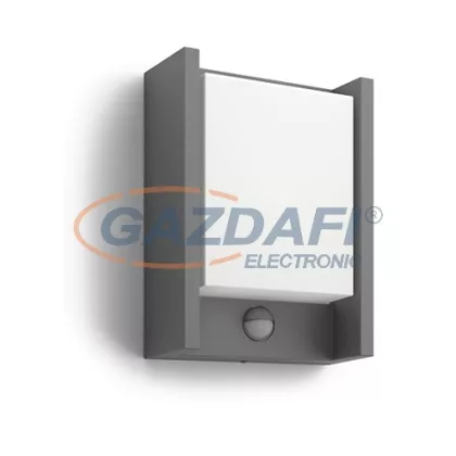   PHILIPS Arbour 164619316 IR LED mozgásérzékelő fali lámpa 1x6W 230V 600Lm, antracit