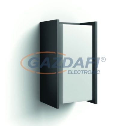   PHILIPS Hue Turaco 16472/93/P0 kültéri intelligens vezérelhető falilámpa anthracite, 9.5W 806Lm 2700K E27 IP44