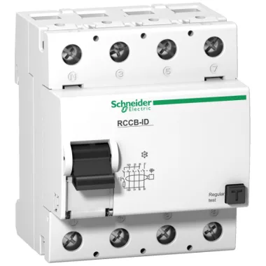 SCHNEIDER 16906 Acti9 RCCB-ID 125 A áram-védőkapcsoló, AC osztály, 4P, 125A, 100mA (Fi-relé)