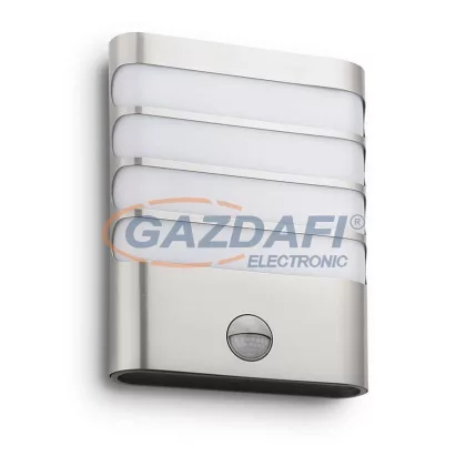   PHILIPS Raccoon 172744716 LED mozgásérzékelő fali lámpa, 1x3W SELV 270Lm, inox