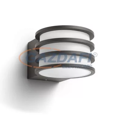 PHILIPS Hue Lucca 17401/93/P0 kültéri intelligens vezérelhető falilámpa anthracite, 9.5W 806Lm 2700K E27 IP44