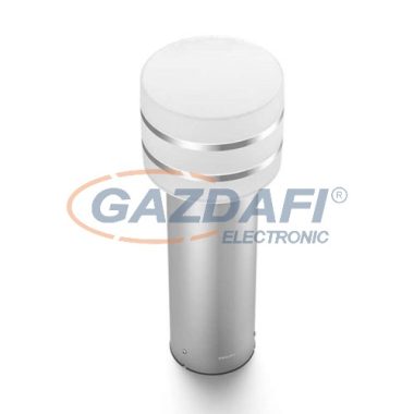 PHILIPS Hue Turar 17405/47/P0 kültéri intelligens vezérelhető sétányvilágító lámpa inox, 9.5W 806Lm 2700K E27 IP44