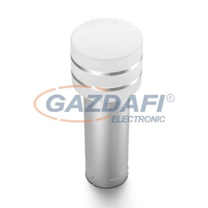   PHILIPS Hue Turar 17405/47/P0 kültéri intelligens vezérelhető sétányvilágító lámpa inox, 9.5W 806Lm 2700K E27 IP44