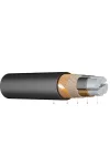 AYCWY 4x16/10mm2 alumínium földkábel réz árnyékolással PVC 0,6/1kV fekete EK