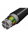 Cablu de sol din aluminiu AYCWY 4x25 / 10mm2 cu ecranat cupru PVC 0,6 / 1kV negru