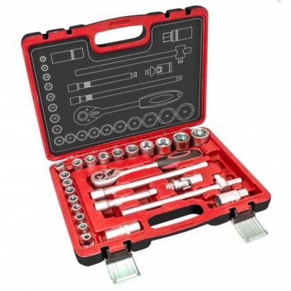 Hartsson Dugókulcs készlet CrV, 25 részes, 18 x 1/2"