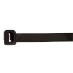 TRACON 181PR Normál kábelkötegelő, fekete 180×7.8mm, D=3,5-45mm, PA6.6