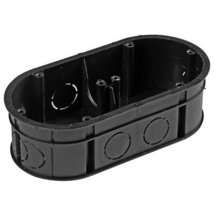 GAO 18331 kettes szerelvénydoboz, 2-es, fekete, 145x75x45mm