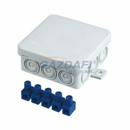   GAO 18430 kötődoboz sorkapoccsal, falon kívüli, IP54, 75x75x37mm