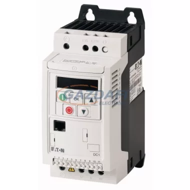 Eaton 185803 DC1-122D3FN-A20CE1 Frekvenciav. 1~/3~230V 2,3A, 0,37kW, EMC, IP20