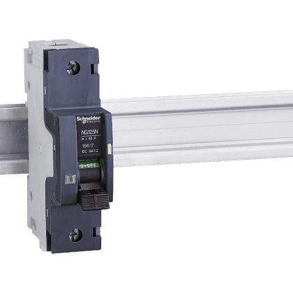   SCHNEIDER 18612 Miniature circuit-breaker, Acti9 NG125N, 1P, 20 A, C curve, 25 kA