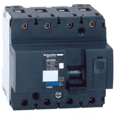 SCHNEIDER 18658 Acti9 NG125N kismegszakító, 4P, C, 80A