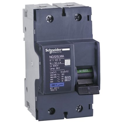 SCHNEIDER 18868 Acti9 NG125L circuit breaker, 2P, MA, 4A