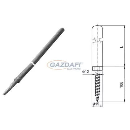   S&G Tűzihorganyzott felfogórúd csavaros végződéssel "JV 1,5", 1500mm