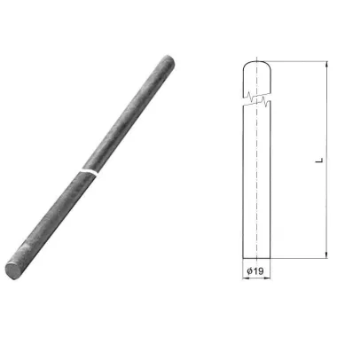 S&G Tűzihorganyzott felfogórúd "JR 3,0", 3000mm