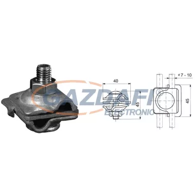 S&G Tűzihorganyzott univerzális kapocs, „T” alakú, Fe/Zn, 0,13kg
