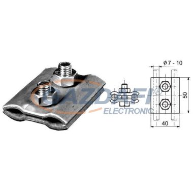 S&G Tűzihorganyzott párhuzamos összekötő kapocs, Fe/Zn, 0,11kg