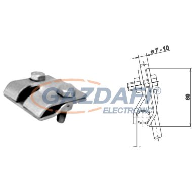 S&G Tűzihorganyzott ereszcsatorna kapocs, Fe/Zn, 0,15kg