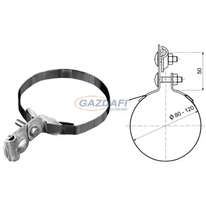   S&G Tűzihorganyzott ereszcsatorna bilincs "ST szalag nélkül"