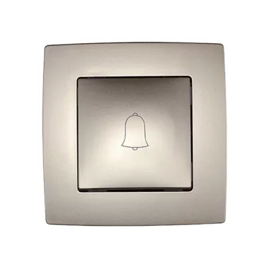 ELMARK "City" süllyesztett csengnyomó, metál pezsg