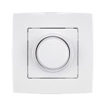 ELMARK "City" süllyesztett fényerszabályzós kapcsoló 3-300W, metál fehér