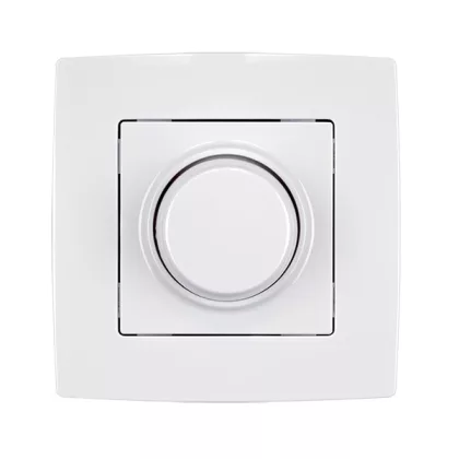 ELMARK "City" süllyesztett fényerszabályzós kapcsoló 3-300W, metál fehér ELMARK "City" süllyesztett fényerszabályzós kapcsoló 3-300W, metál fehér