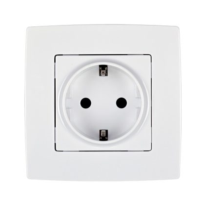 ELMARK "City" süllyesztett dugalj, metál fehér