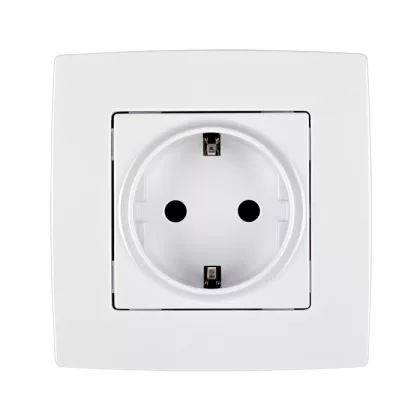 ELMARK "City" süllyesztett dugalj, metál fehér