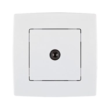 ELMARK "City" süllyesztett TV aljzat, metál fehér