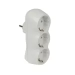 ELMARK hálózati 3-as elosztó, fehér, 16A, 3500W