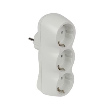 ELMARK hálózati 3-as elosztó, fehér, 16A, 3500W